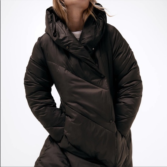 Zara water repellent puffer coat - Picture 3 of 9
